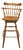 Vintage Captain Wooden Bar Stool For Sale