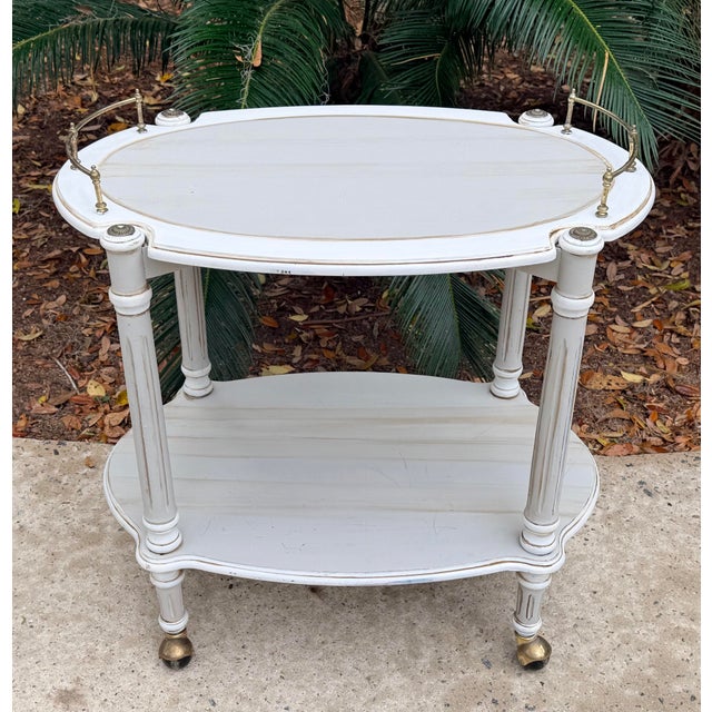 Gustavian (Swedish) Vintage Gustavian Style Bar Cart For Sale - Image 3 of 10