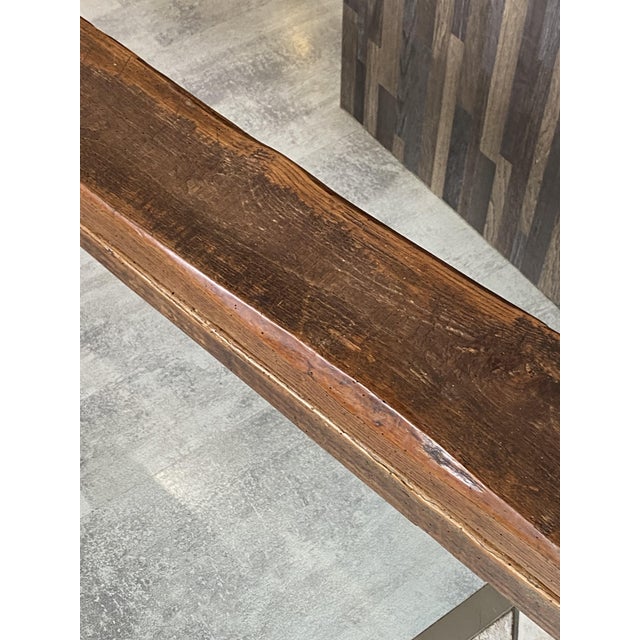 Vintage Farmhouse Benches in Oak, 1950s, Set of 2 For Sale - Image 18 of 18