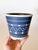 Sculpture Materials Vintage Danish Modern Blue and White Cachepot For Sale - Image 7 of 7