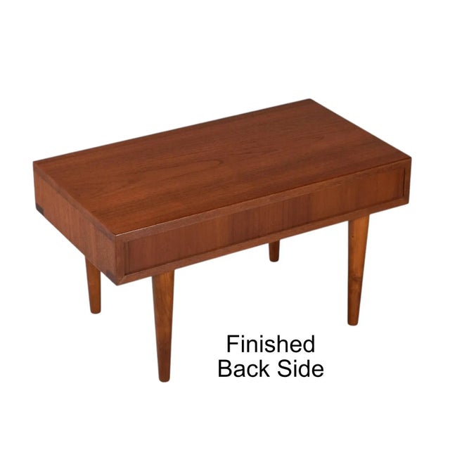 Lyby Mobler Danish Teak Wide Nightstands or Side Tables For Sale - Image 11 of 14
