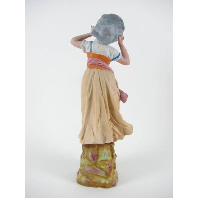 Biscuit Porcelain Sculptures, 1950s, Set of 2, in Good conditions. Designed 1950 to 1959