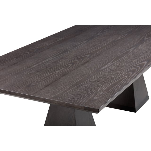 2020s Nolan Black Wood Dining Table For Sale - Image 5 of 9