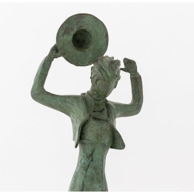 Metal Tanya Poust Flamenco Dancer Patinated Bronze For Sale - Image 7 of 9