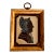 American Folk Art Silhouette Portrait of a Lady, Hand-Cut Paper With Gouache, Original Églomisé Frame, Boston Estate, Circa 1920s For Sale