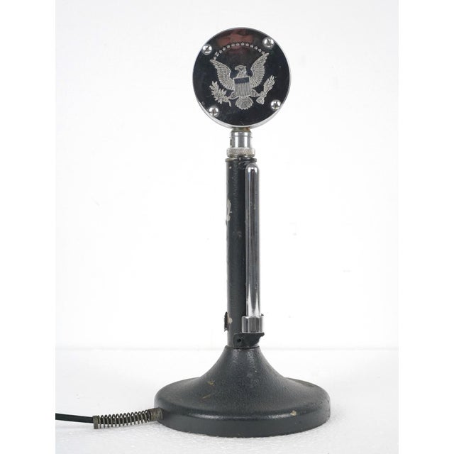 Traditional Vintage Astatic D-104 "Silver Eagle" Desk Microphone For Sale - Image 3 of 8