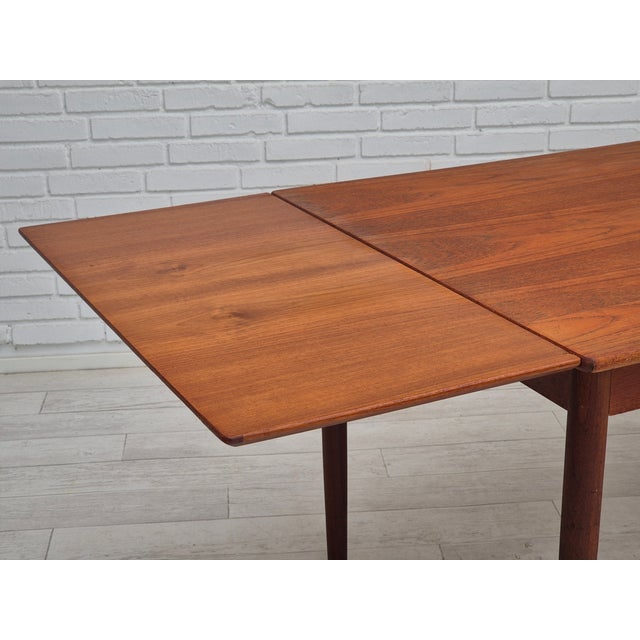 Vintage Danish Foldable Dining Table in Teak, 1960s For Sale - Image 9 of 18