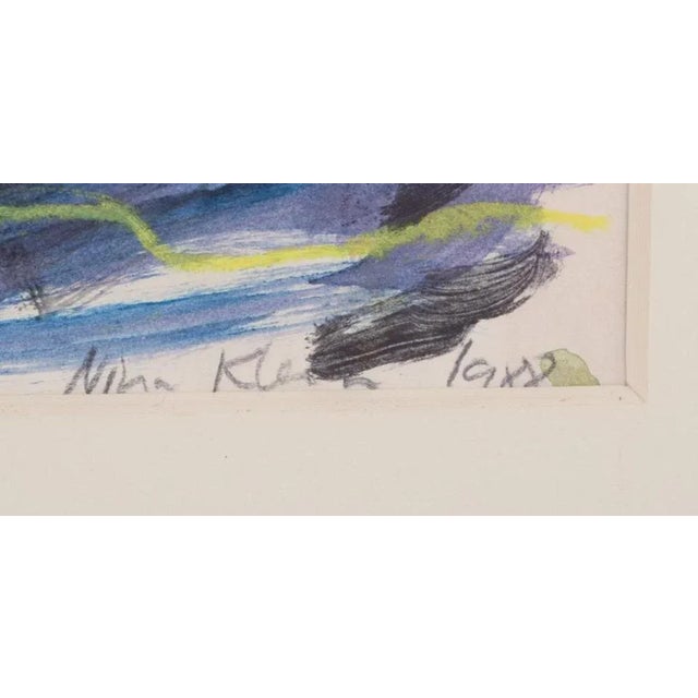 Nina Kleivan, Composition with Putto, 1988, Gouache on Paper For Sale - Image 6 of 8