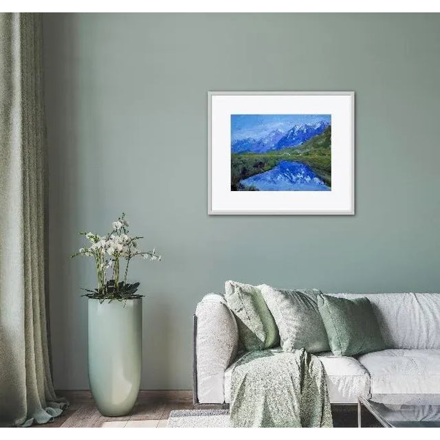 Winterscape, Nevada Landscape Oil Painting For Sale - Image 4 of 8