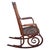 1950s Mid-Century Portuguese Bent Oak & Caine Scrolling Rocking Chair No. 5585 For Sale - Image 5 of 11