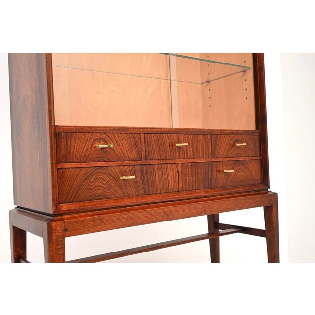 Brown Vintage Swedish Display Cabinet by Svante Skogh for Seffle Möbelfabrik, 1960s For Sale - Image 8 of 11