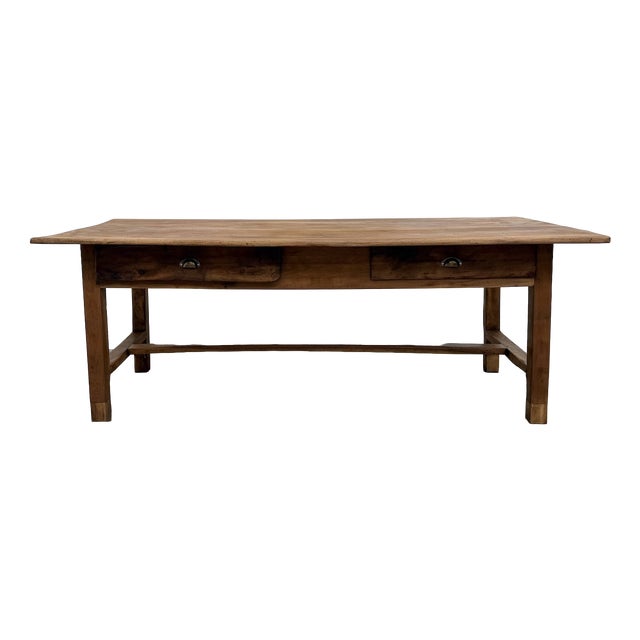 French Farmhouse Table in Walnut, 1920 For Sale