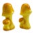 Mid Century Yellow Ceramic Mushroom Salt and Pepper Shakers, Japan For Sale