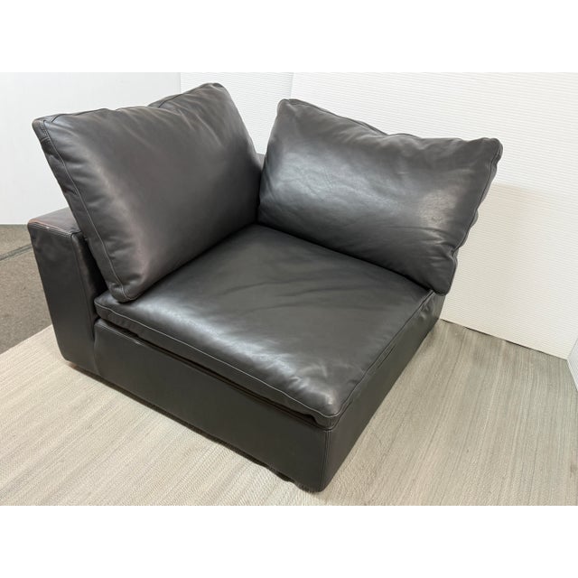 Restoration Hardware Restoration Hardware Cloud Modular Leather Corner Chair, For Sale - Image 4 of 12