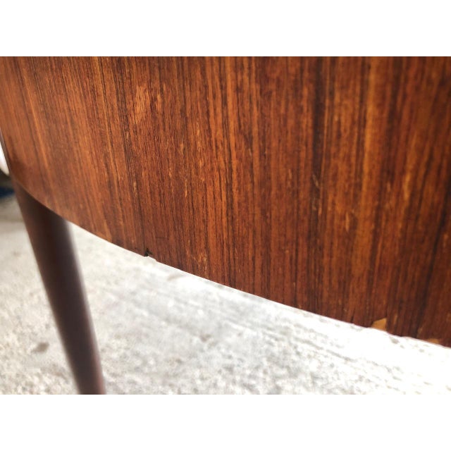 Mid-Century Round Extendable Dining Table with Butterfly Leaf, 1960s For Sale - Image 12 of 18