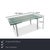 The 8170 dining table by Rolf Benz is an elegant addition to the stylishly furnished living room. The glass table has...