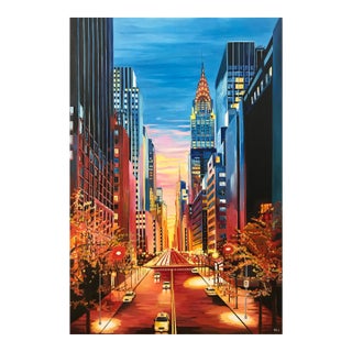 Limited Edition Print of Chrysler Building New York City Nyc by British Artist, 2024 For Sale