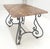Rococo Heavy Wrought Iron Base 46x30" Thick Granite Top Outdoor Dining Table MINT For Sale - Image 3 of 12