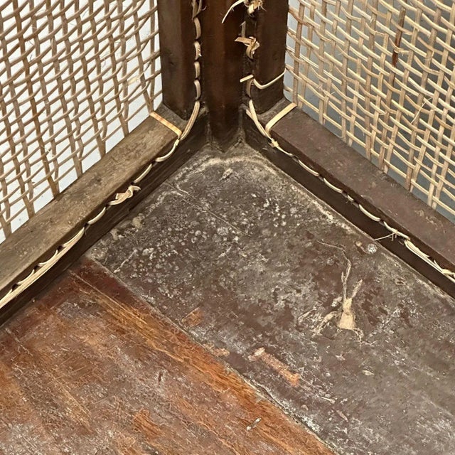 1960s Pierre Jeanneret, French Mid-Century Modern Storage Chest, Cane, Teak, Chandigarh For Sale - Image 10 of 12