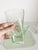 Green Glass Set Tray, France, 1940, Set of 6 For Sale - Image 8 of 11