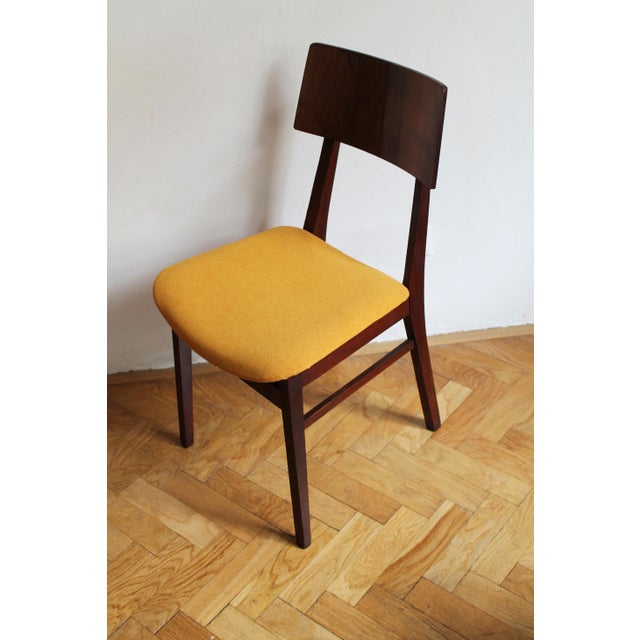 1960s Mid-Century Scandinavian-Style Dining Chair in Walnut, 1960s For Sale - Image 5 of 17