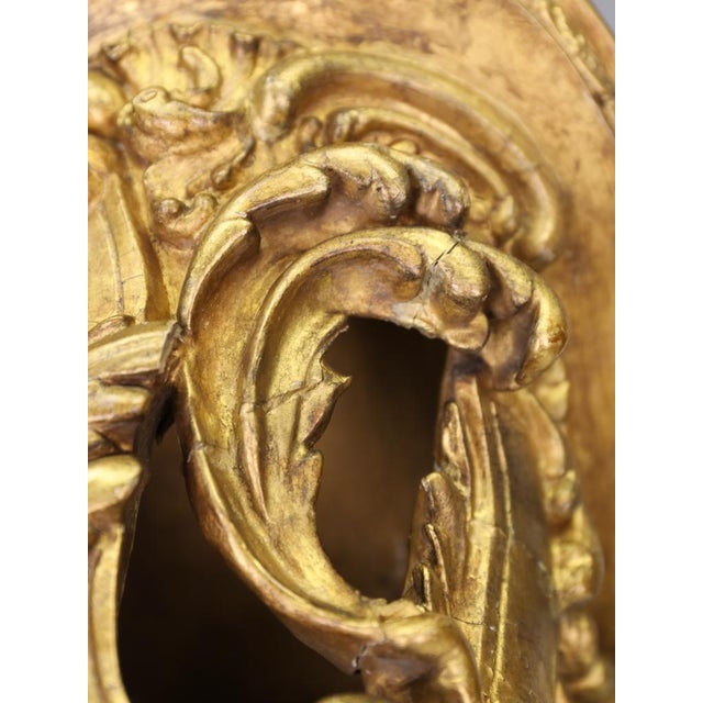 Antique 19th Century Rococo Revival Giltwood Wall Brackets, 1880, Set of 2 For Sale - Image 17 of 18