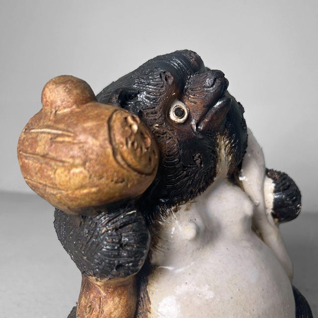 Mid-Century Modern Shōwa Era Tanuki Daikokuten Statue, Japan, 1980s For Sale - Image 3 of 13