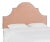 Halsted Headboard in Pink Champagne Luxe Velvet, California King For Sale