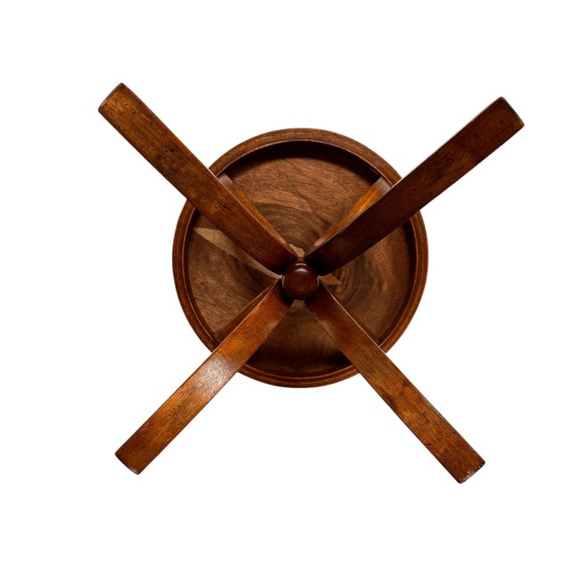 Mid 20th Century CCFM Mid-Century Modern Bentwood & Cane Martini Table For Sale - Image 4 of 16