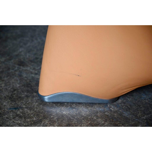 Set of 2 Echnaton Armchairs in Orange Leather by Jan Armstadt for Leolux, 1990s For Sale - Image 13 of 18