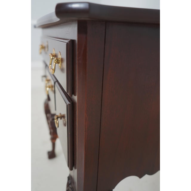 Lexington Mahogany 4 Drawer Custom Lowboy For Sale - Image 14 of 18