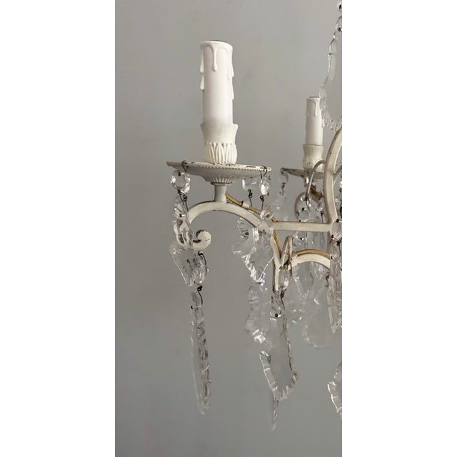 1940s Antique French Versailles Style Crystal Chandelier For Sale - Image 5 of 5