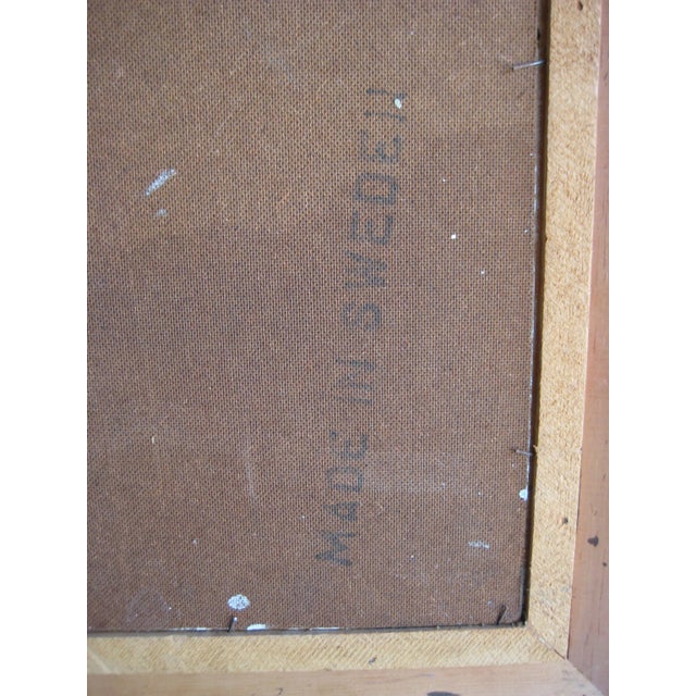 Mid Century Abstract Acrylic Painting For Sale - Image 9 of 10