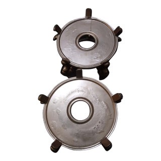 Pair of Vintage Wooden Plant Stands For Sale