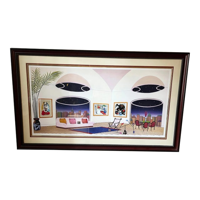 Postmodern Fanch (Francois Ledan) "Oval Lounge" Serigraph, Signed & Numbered For Sale