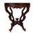 Wood Oversized Antique Rococo Revival Floral Carved Walnut Marble Turtle Top Table For Sale - Image 7 of 10