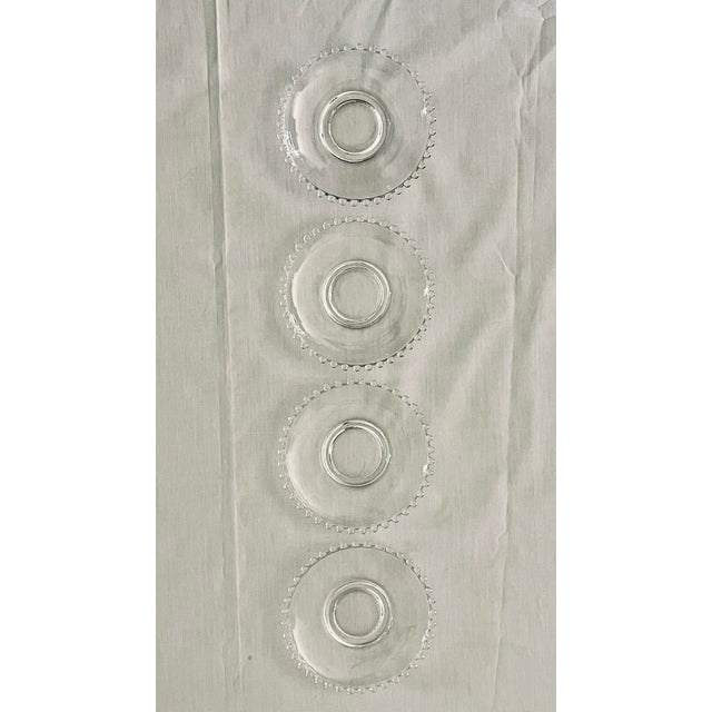 Mid 20th Century Candlewick Small Plates- Set of Four For Sale - Image 11 of 12