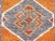70s Orangecolor Herki Carpet Runner Long Runner Rug For Sale - Image 9 of 11