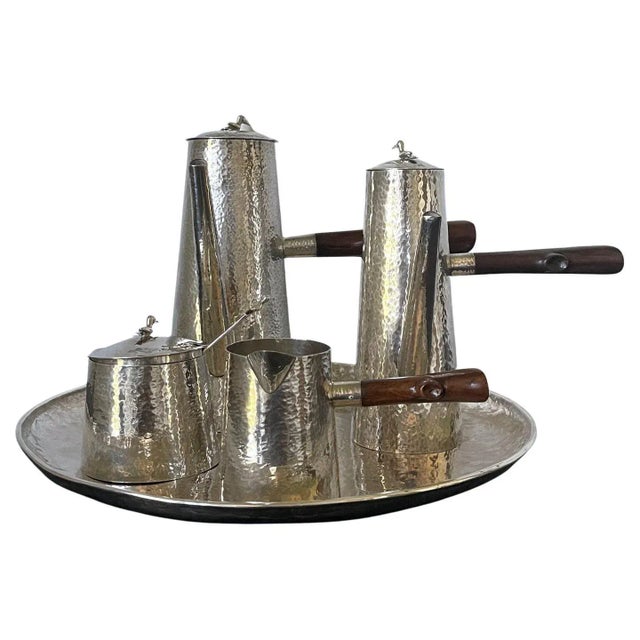 Mid 20th Century Peruvian Modernist Sterling Silver Coffee Service Set - 6 Pieces For Sale - Image 13 of 13