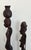 Antique Ebony Wood Hand Carved African Folk Sculptures - Set of 2 For Sale In New York - Image 6 of 14