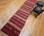 Vintage Turkish Kilim Runner, Handwoven Wool, Stripe Pattern, Brick Red, 3x13 For Sale In Chicago - Image 6 of 9