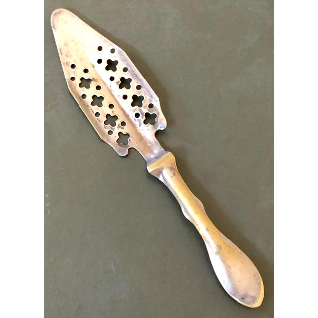 Absinthe Silver Plated Strainer For Sale - Image 4 of 4