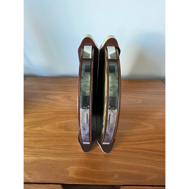 Spectacular, sophisticated pair of Italian trompe l’oeil architectural bookends, executed in the manner of Piero...