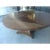 2010s Art Deco Large Round Walnut Dining Table For Sale - Image 5 of 7