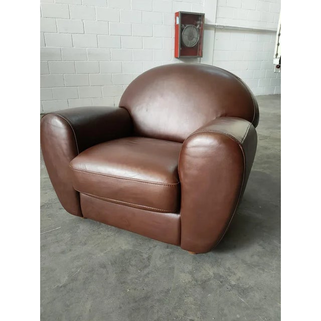 Animal Skin Steiner Paris Club Armchair For Sale - Image 7 of 7