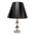 Stacked Crystal Sphere Table Lamp With Chrome Accents For Sale