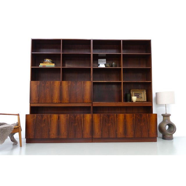 Large Modern Danish Rosewood Bookcase, 1970s For Sale - Image 16 of 18