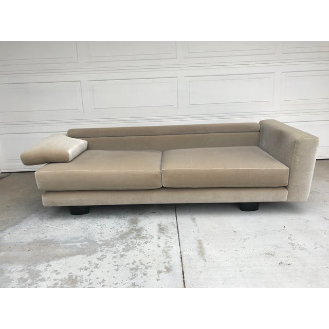 Mauro Lipparini for Saporiti Italia Mohair Sofa For Sale In San Diego - Image 6 of 10