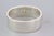 Contemporary Mid 20th Century Tiffany & Co Sterling & 18k Gold Wide Key Lock Bangle Bracelet For Sale - Image 3 of 6