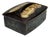 Vintage Japanese Mid-Century Modern Brown Glazed Ceramic Box For Sale